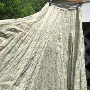 CP Shades Linen Lily Maxi Skirt Made in USA XS